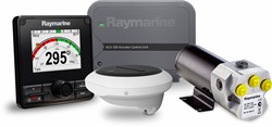 Raymarine Evolution EV-150 PowerPack: ACU-150 cpl met p70Rs bedienunit, EV-1, T1 hydraulische omkeerbare pomp en kabelset R70160