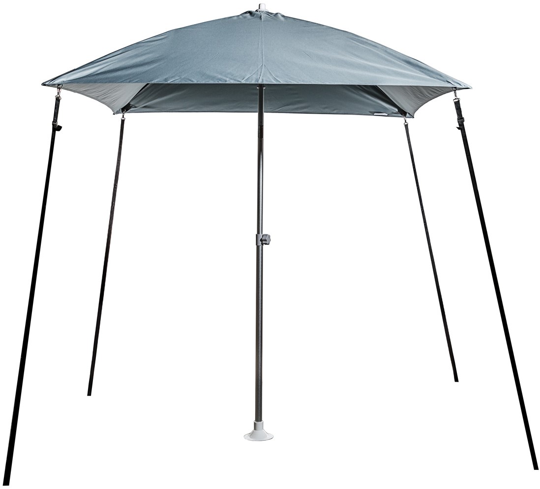 Geduld voordelig Skim Bimini parasol grijs met 45gr. Knik - 200 x 200 cm George Kniest
