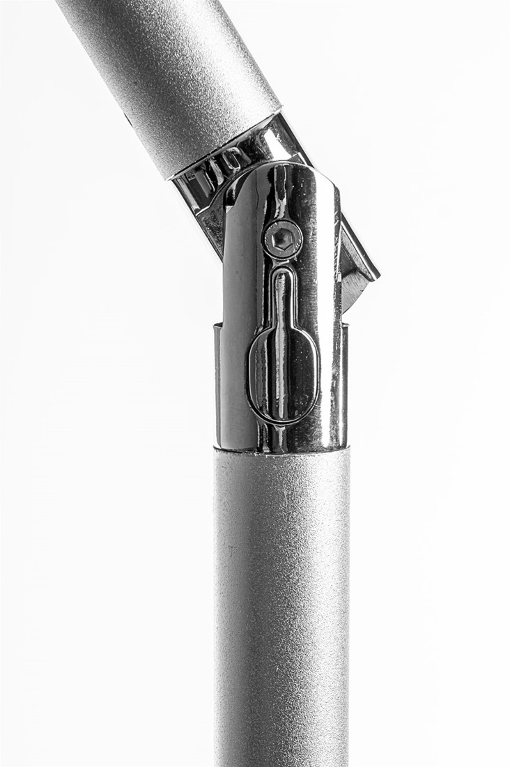 Geduld voordelig Skim Bimini parasol grijs met 45gr. Knik - 200 x 200 cm George Kniest